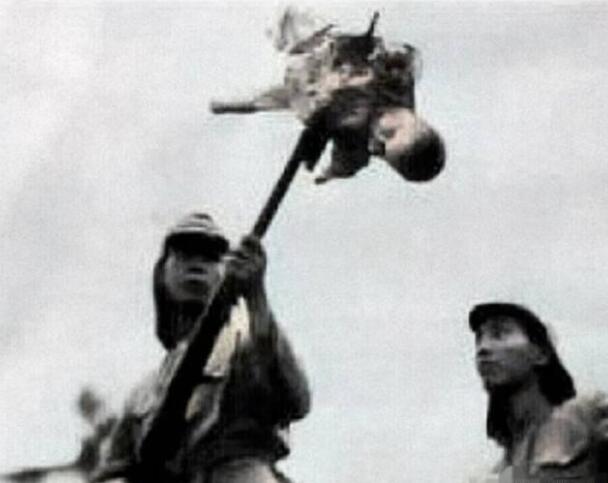 日本士兵穿透儿童小孩图（穿透图）